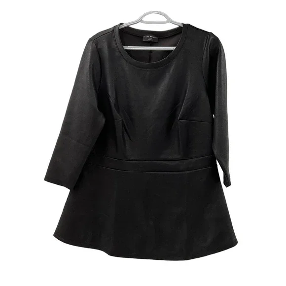 Lane Bryant Black Blouse 14/16 - Picture 2 of 5